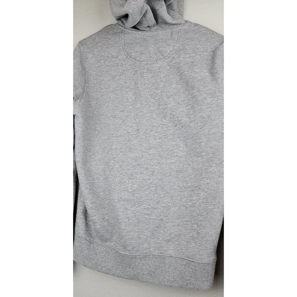 US Polo Assn Men's Small Heather Gray Hooded Jacket Zip Up Hoodie